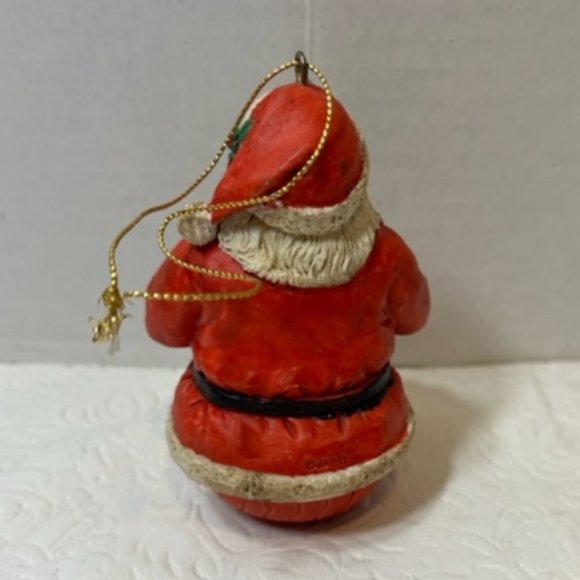 VTG Jaimy Santa Claus Christmas Tree Hanging Ornament Round Bottom Taiwan - Picture 2 of 13